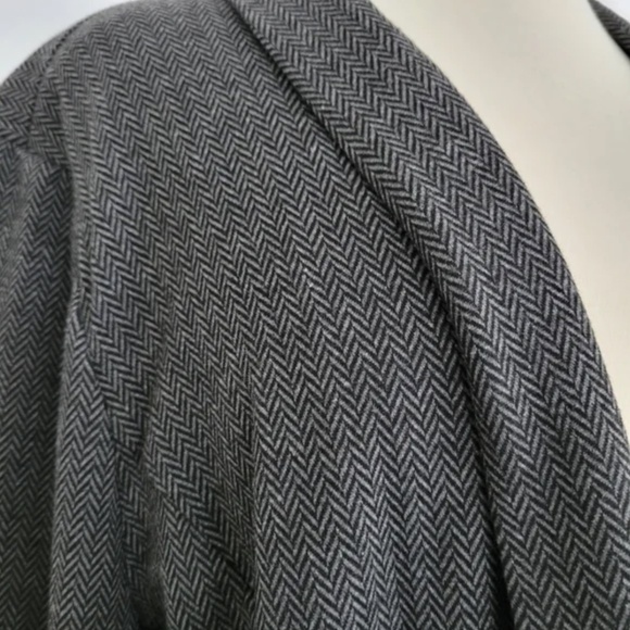 💕 Apt 9 Blazer Houndstooth Plaid charcoal gray black - Picture 5 of 10